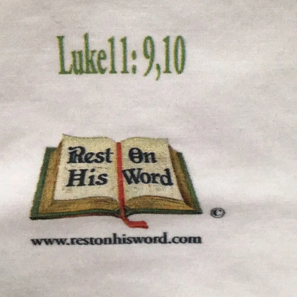 Rest On‎ His Word White Standard Cotton Pillowcase